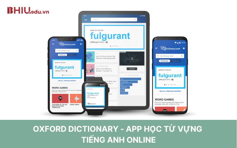 Oxford Dictionary - App học từ vựng tiếng Anh online
