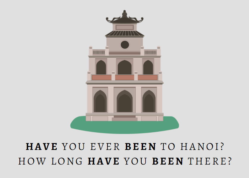 Bạn đã đến Hà Nội bao giờ chưa? Bạn ở đó trong bao lâu?