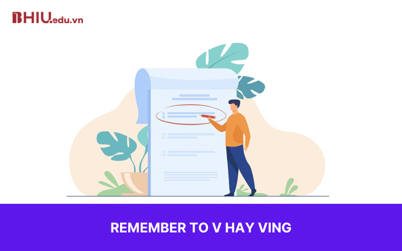remember to V hay Ving
